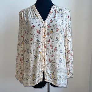 Lucky brand floral blouse